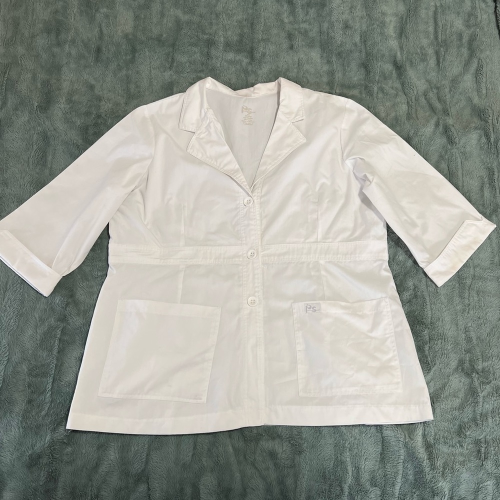 PEACHES SPORT | 3X | Womens | Medical | Uniform | Lab coat |white